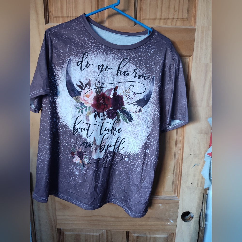 NWOT plus size 2xl shirt ( do no harm but take no bull)